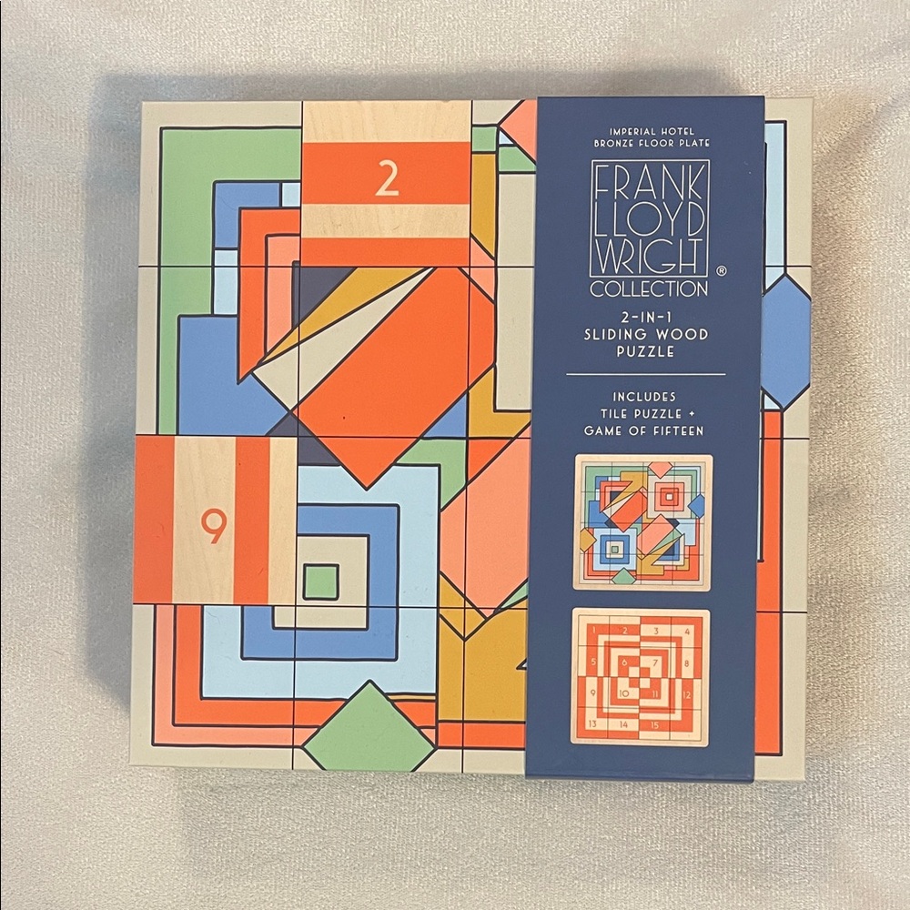Frank Lloyd Wright Geometric Sliding Puzzle - Multicolor